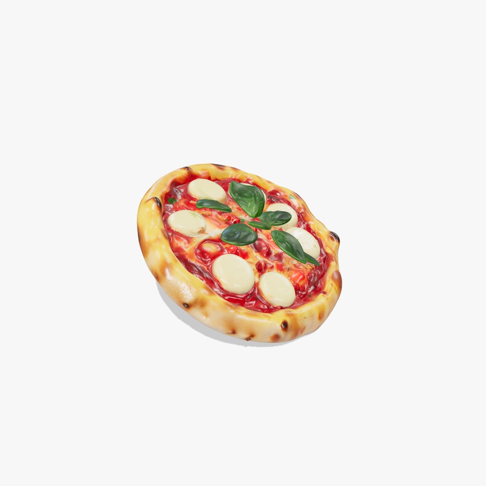 Neapolitan Pizza Gourmet Crust Sculpture model pack